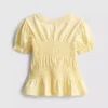1.5-9yrs | shirred peplum top