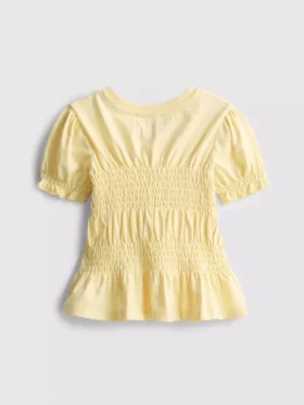 1.5-9yrs | shirred peplum top