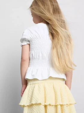 1.5-9yrs | shirred peplum top