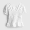 1.5-9yrs | shirred peplum top