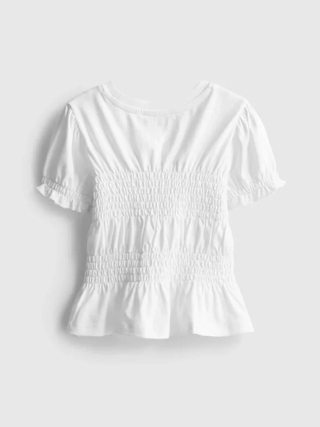 1.5-9yrs | shirred peplum top