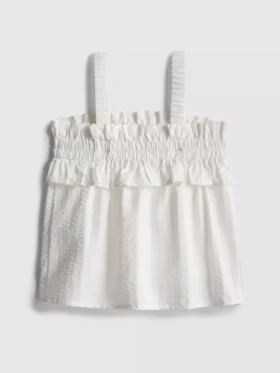 1.5-9yrs | shirred seersucker blouse