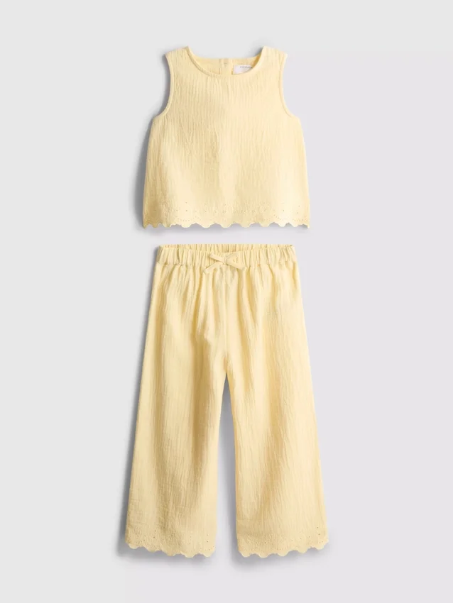 1.5-9yrs | sleeveless blouse and pants set