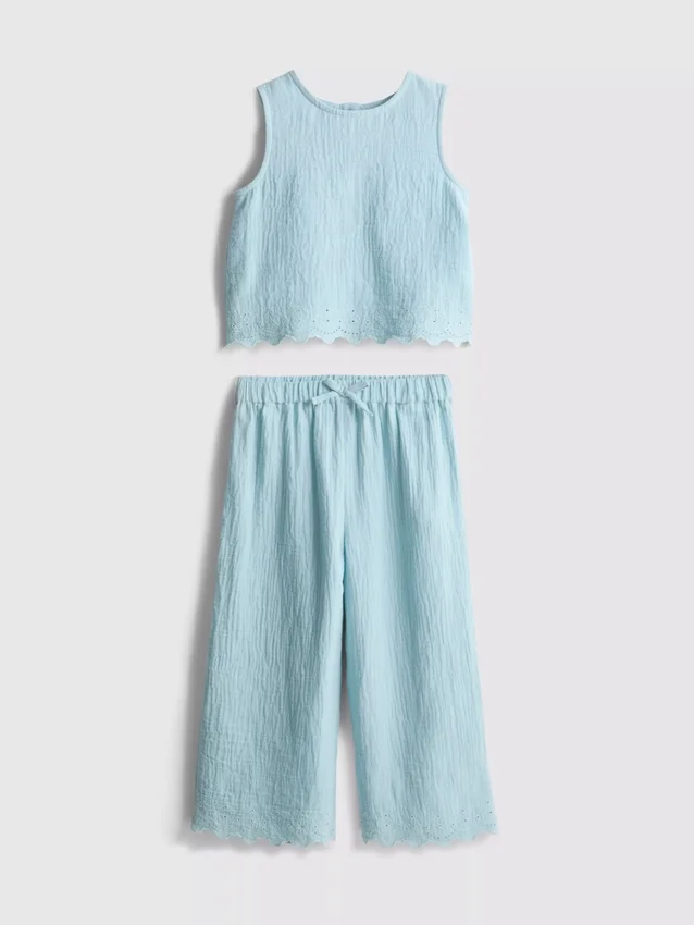 1.5-9yrs | sleeveless blouse and pants set