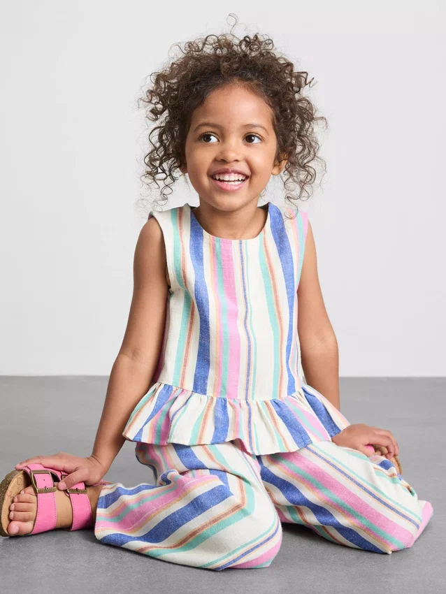 1.5-9yrs | stripe peplum blouse