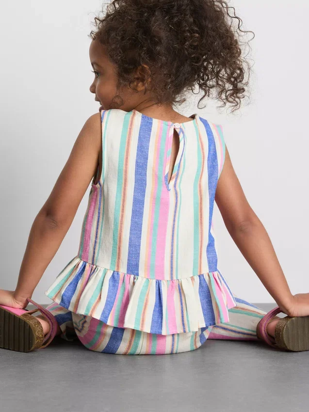 1.5-9yrs | stripe peplum blouse