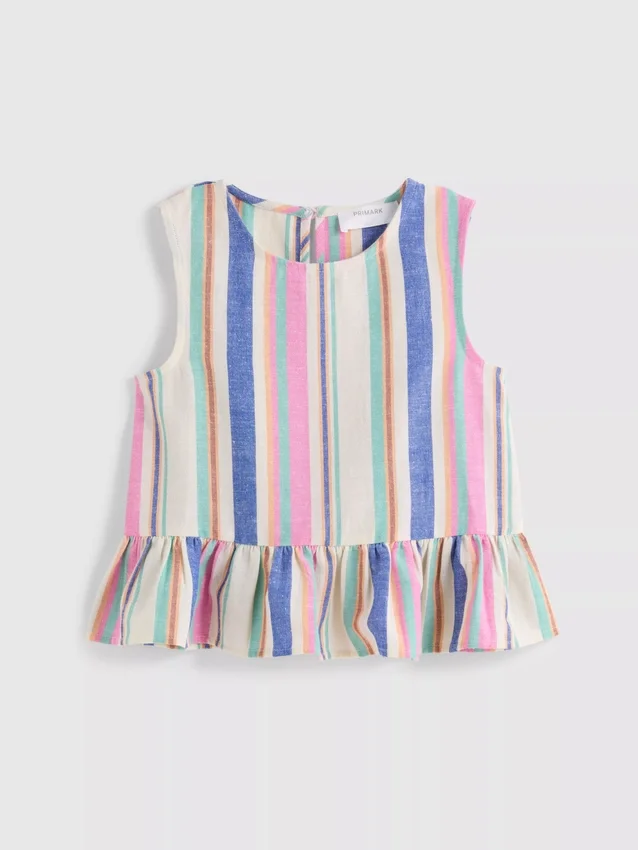 1.5-9yrs | stripe peplum blouse