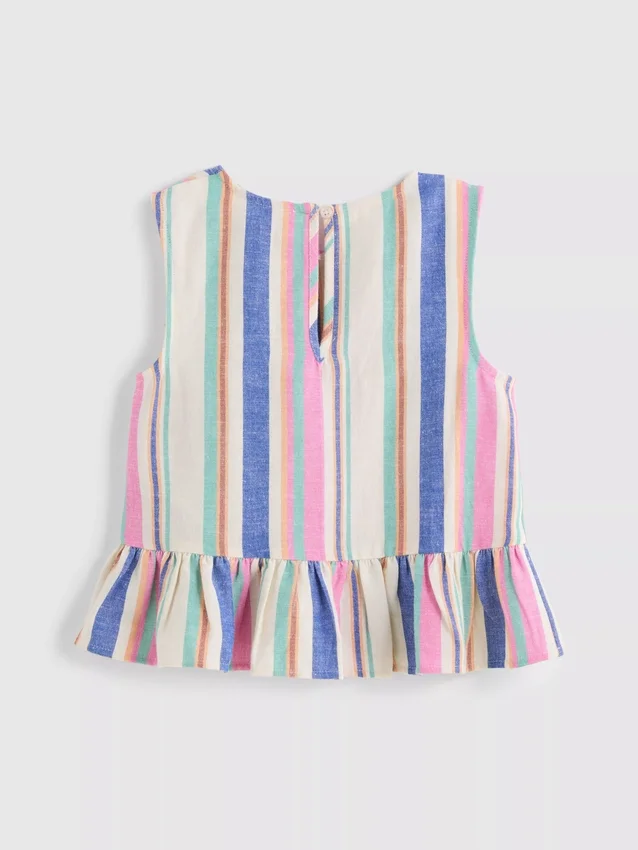 1.5-9yrs | stripe peplum blouse