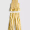 1.5-9yrs | stripe peplum blouse and pants set