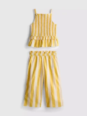 1.5-9yrs | stripe peplum blouse and pants set