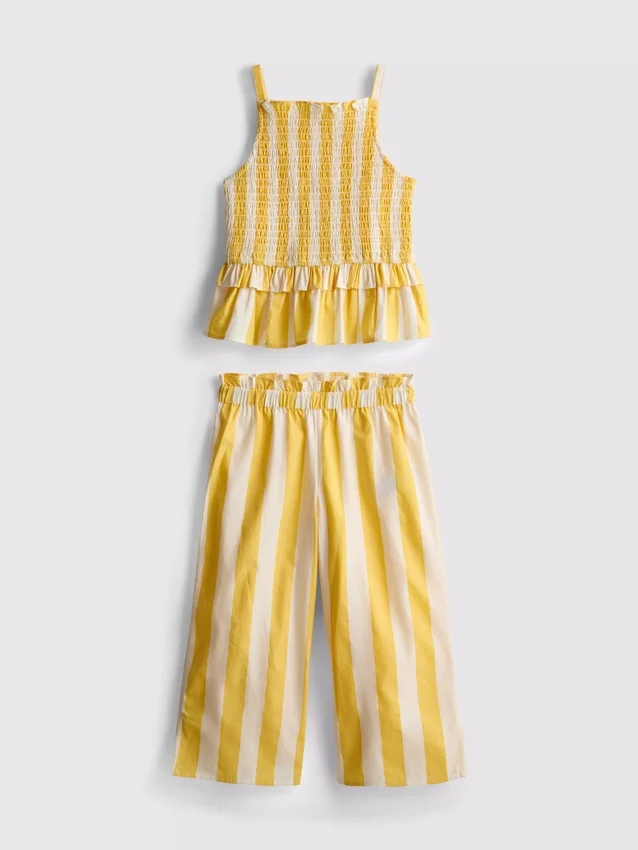 1.5-9yrs | stripe peplum blouse and pants set