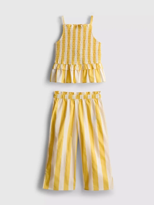 1.5-9yrs | stripe peplum blouse and pants set