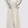 1.5-9yrs | stripe ric rac jumpsuit