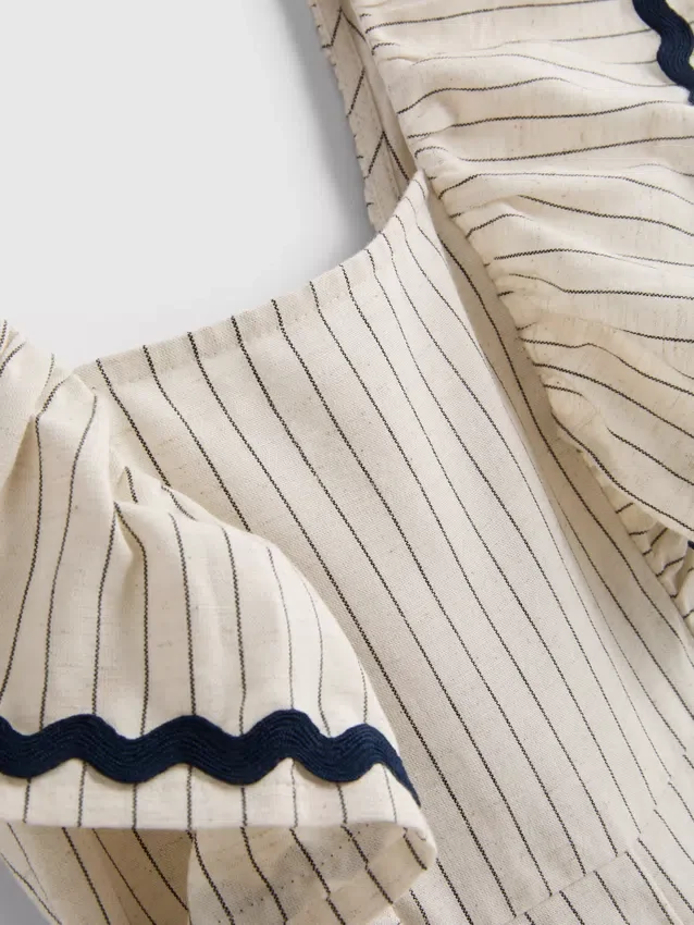 1.5-9yrs | stripe ric rac jumpsuit