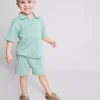 1.5-9yrs | stripe shirt and shorts set