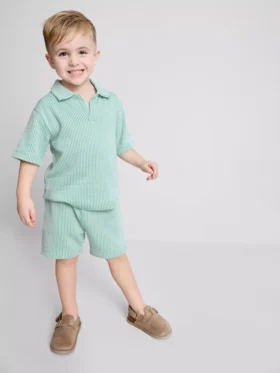 1.5-9yrs | stripe shirt and shorts set