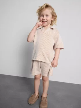 1.5-9yrs | stripe shirt and shorts set