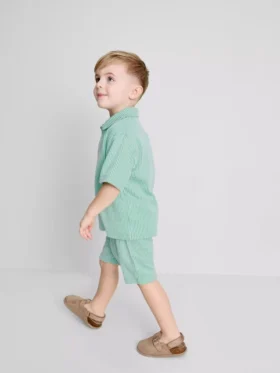1.5-9yrs | stripe shirt and shorts set