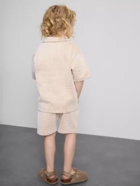 1.5-9yrs | stripe shirt and shorts set
