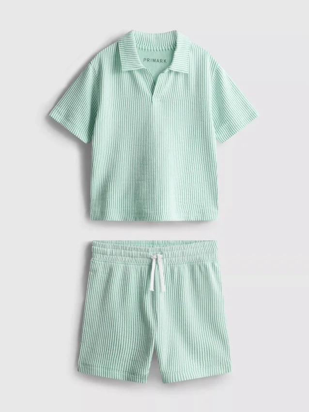 1.5-9yrs | stripe shirt and shorts set