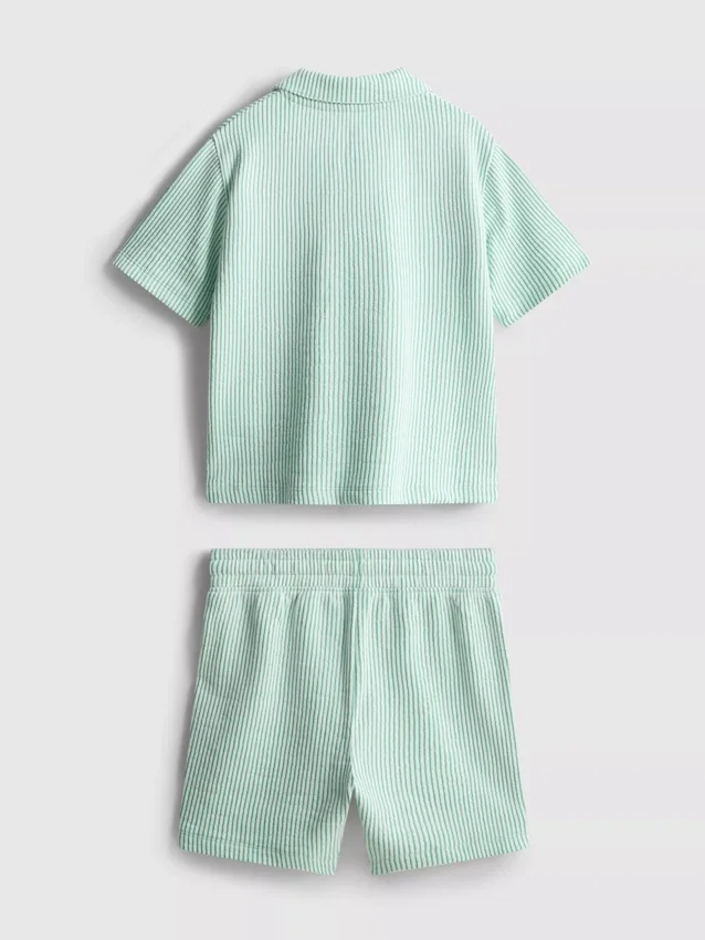 1.5-9yrs | stripe shirt and shorts set