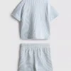 1.5-9yrs | stripe shirt and shorts set