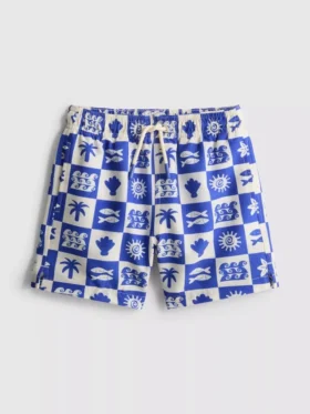 1.5-9yrs | tile print swim shorts