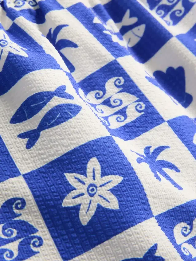 1.5-9yrs | tile print swim shorts