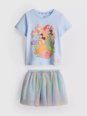 1-9yrs | disney princesses t-shirt and tutu skirt set