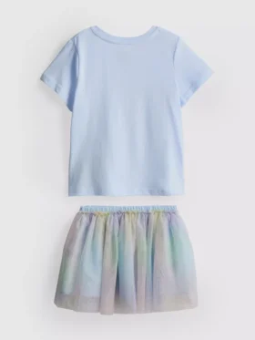 1-9yrs | disney princesses t-shirt and tutu skirt set