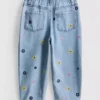 1-9yrs | embroidered mom jeans