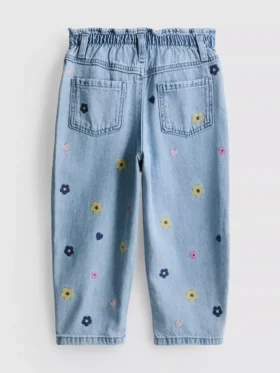 1-9yrs | embroidered mom jeans