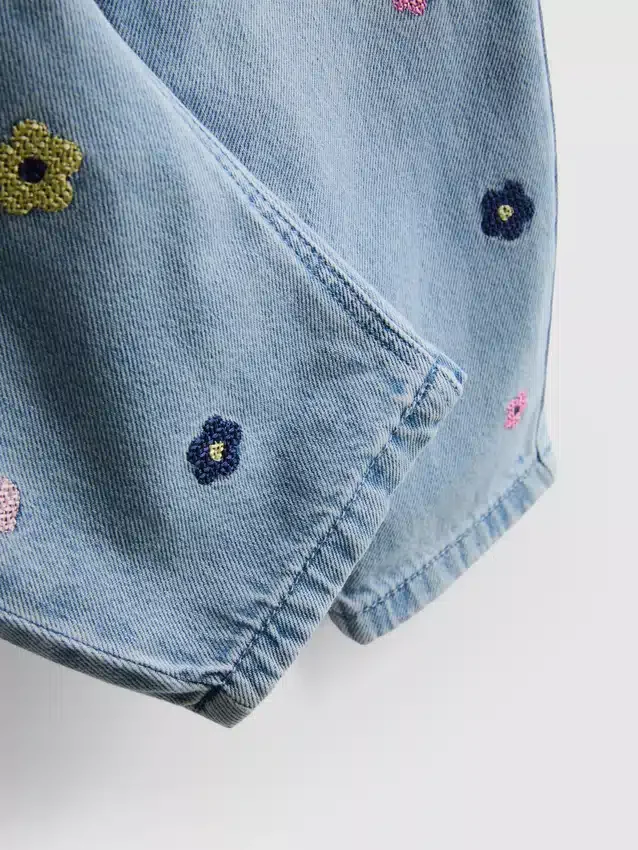 1-9yrs | embroidered mom jeans