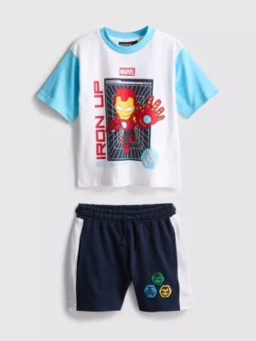1-9yrs | marvel iron man t-shirt and shorts set