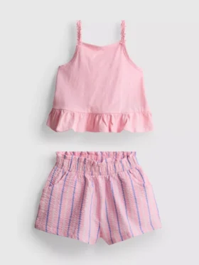 1-9yrs | peplum top and shorts set