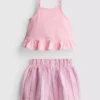 1-9yrs | peplum top and shorts set