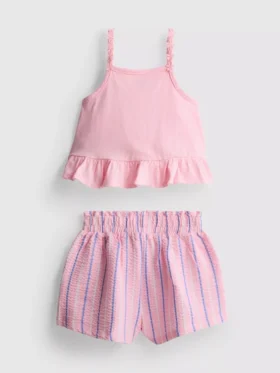 1-9yrs | peplum top and shorts set