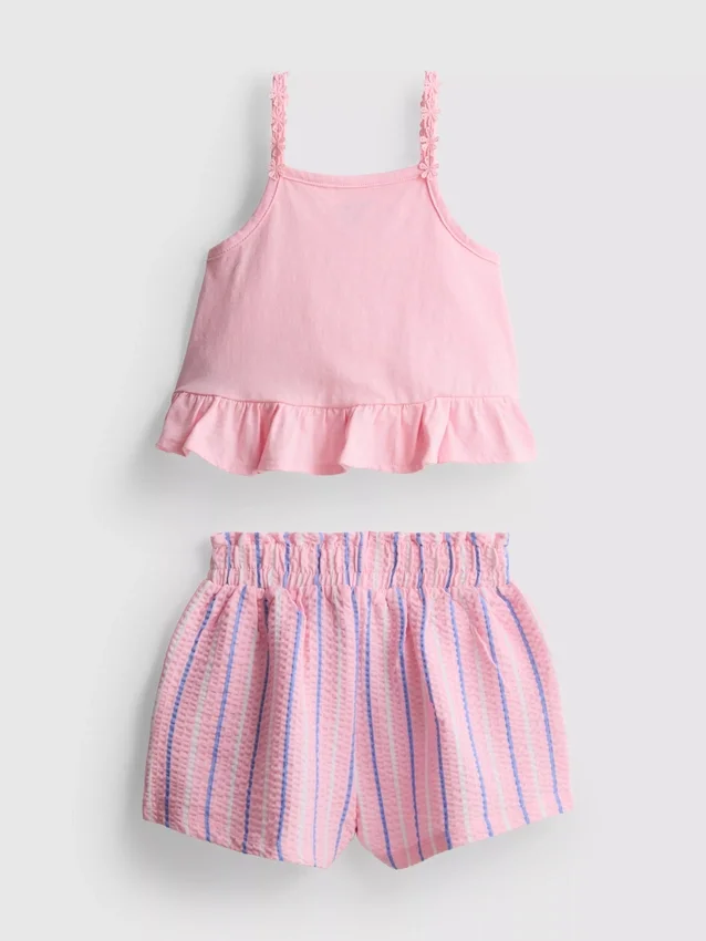 1-9yrs | peplum top and shorts set