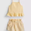 1-9yrs | peplum top and shorts set