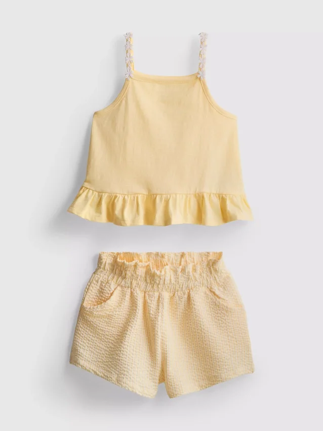 1-9yrs | peplum top and shorts set