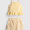 1-9yrs | peplum top and shorts set