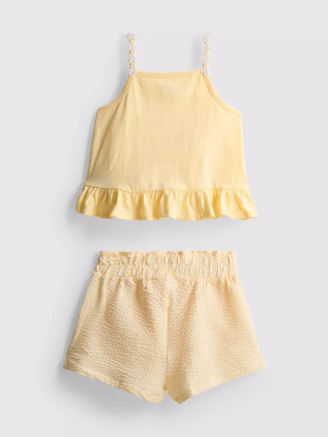 1-9yrs | peplum top and shorts set