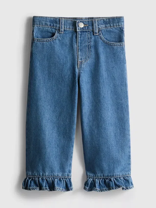 1-9yrs | ruffle hem jeans