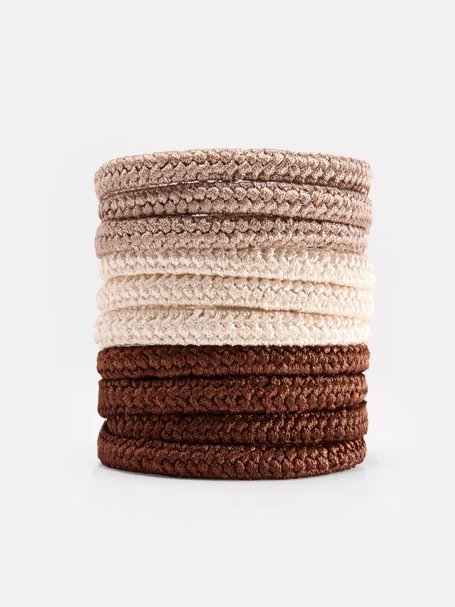 10pk chunky hair ties