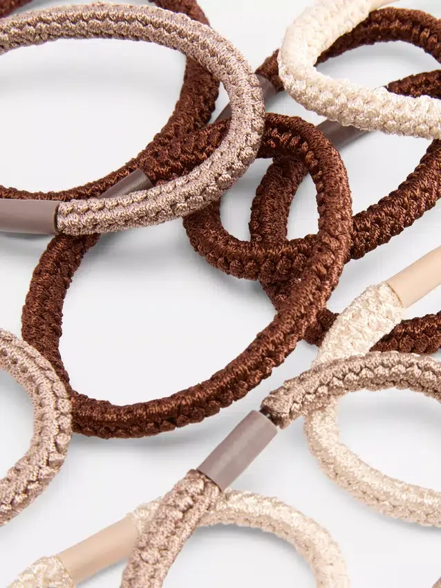 10pk chunky hair ties