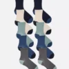 10pk flat seam ankle socks