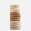 12pk fabric hair ties