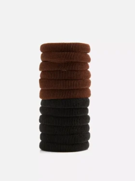 12pk fabric hair ties