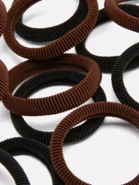 12pk fabric hair ties