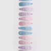 12pk mixed snap hair clips